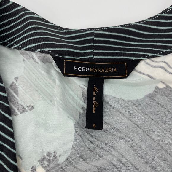 BCBGMAXARIA Long Sleeve Pullover V-Neck Self Tie Dress Size S Knee Length Y2K - Picture 3 of 8